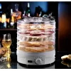Extralink Home lielais pārtikas žāvētājs sēnēm, augļiem, dārzeņiem un garšaugiem jaudīgs Pro 500W + 5 paplātes 27cm balts