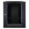 Extralink Lite 12U 530X400 WALL-MOUNTED Rackmount Cabinet Melns ar Shelf