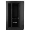 Extralink Lite 12U 530X400 WALL-MOUNTED Rackmount Cabinet Melns ar Shelf