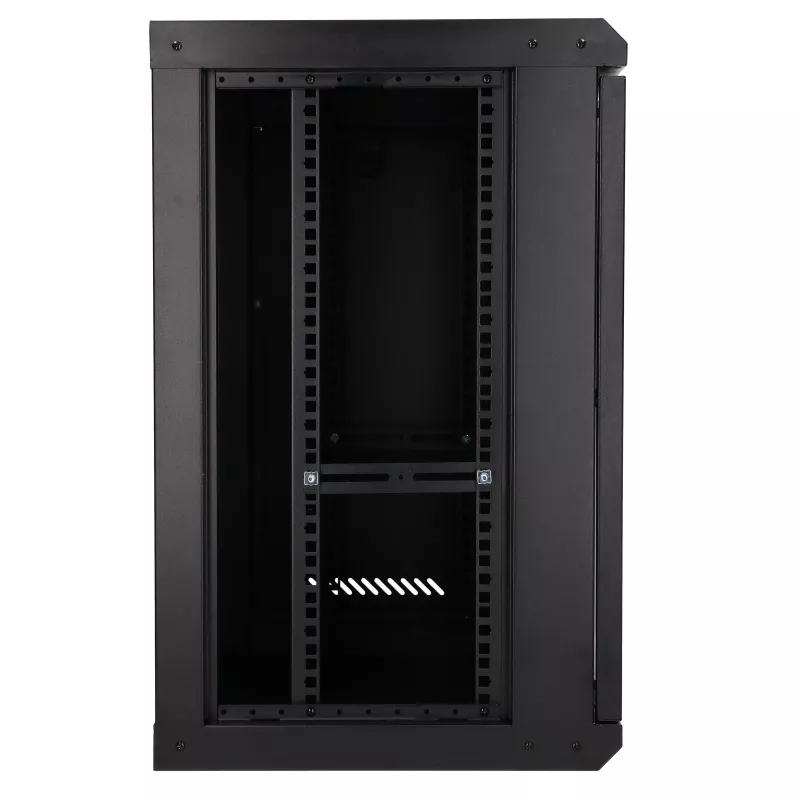 Extralink Lite 12U 530X400 WALL-MOUNTED Rackmount Cabinet Melns ar Shelf