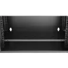 Extralink Lite 12U 530X400 WALL-MOUNTED Rackmount Cabinet Melns ar Shelf