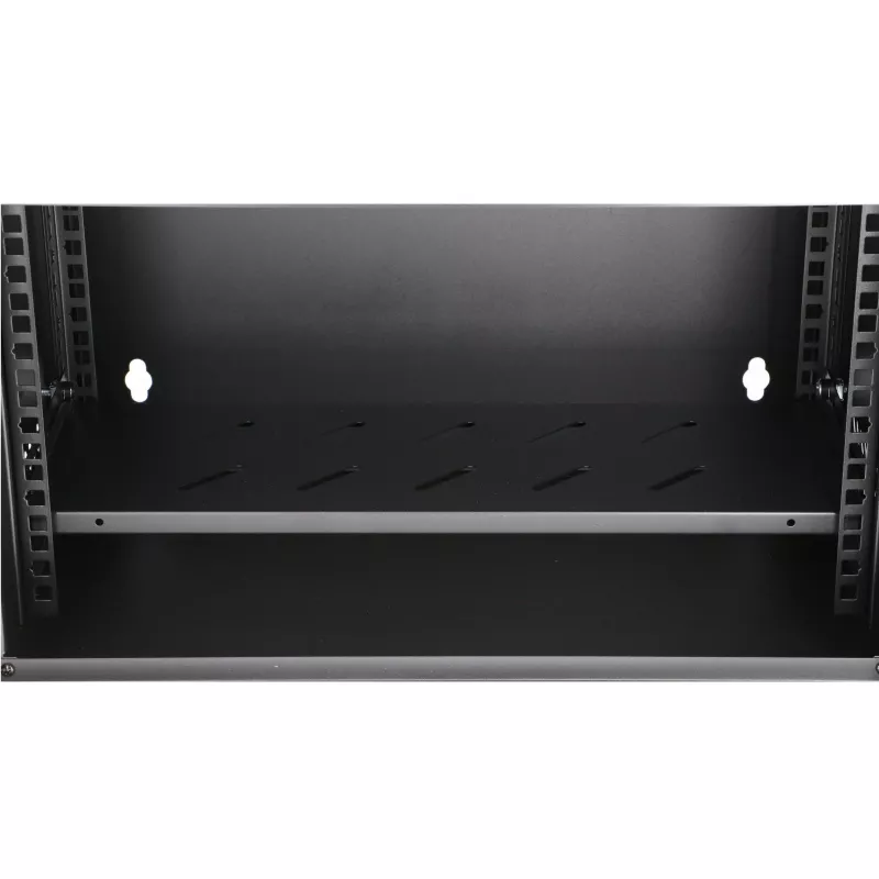 Extralink Lite 12U 530X400 WALL-MOUNTED Rackmount Cabinet Melns ar Shelf