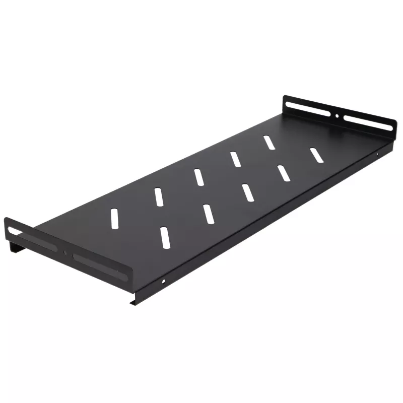 Extralink Lite 12U 530X400 WALL-MOUNTED Rackmount Cabinet Melns ar Shelf
