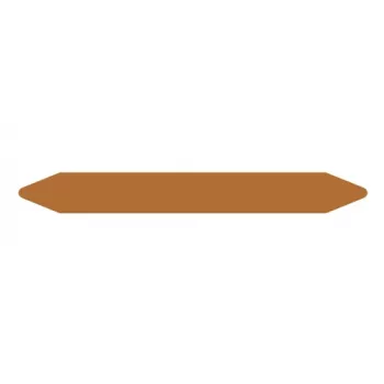 Pašlīmējošas cauruļu marķēšanas uzlīmes Brother LTZ1R026FPIP — Brūnas, 250 mm × 26 mm, 351 gab.
