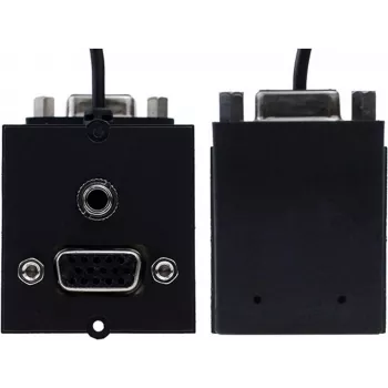 Ligzdas modulis VGA + RCA Bachmann 917.058 audio-vizuālajiem savienojumiem