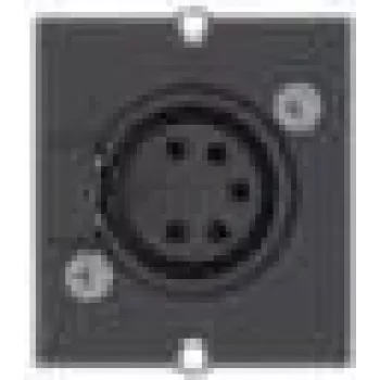 Bachmann Custom Module 1 x XLR socket - Modulares Faceplate-Snap-In - XLR (5-pin) - Melns (917.101)