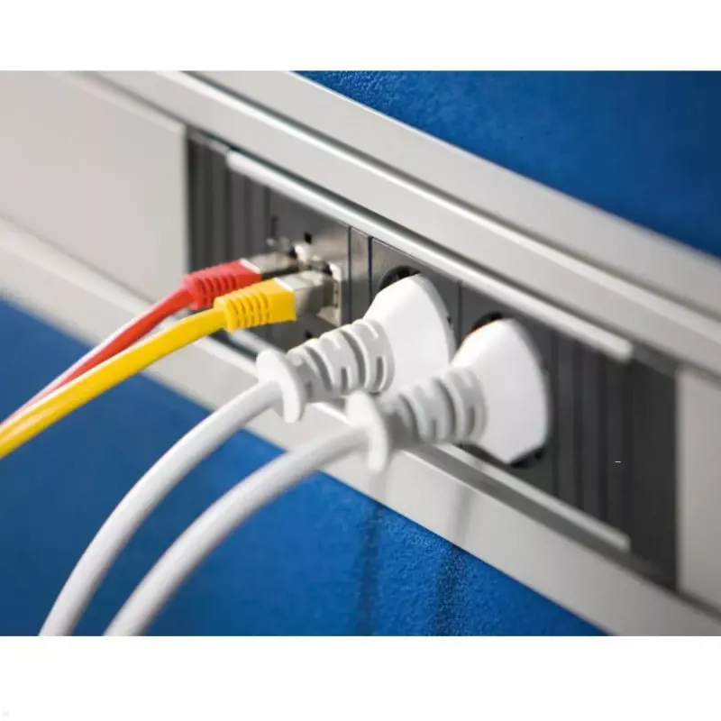 Barošanas bloks Bachmann STEP ALU 1x USB 1x pielāgots modulis 2x barošanas kontaktligzda
