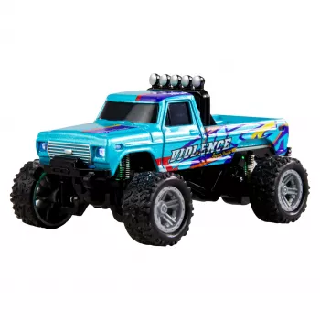 RC Monster Truck Amewi DieCast 1:64 RTR Blue – 1:64 mērogā, spiedlieta metāla, gatavs lietošanai