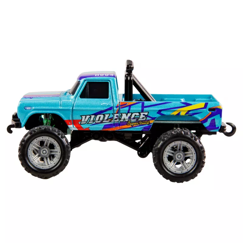RC Monster Truck Amewi DieCast 1:64 RTR Blue – 1:64 mērogā, spiedlieta metāla, gatavs lietošanai