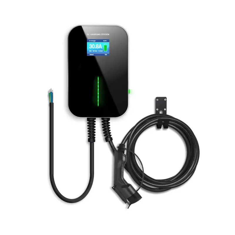 Extralink BS20-BC-22kW-APP Elektroauto lādētājs Type 2 32A 22kW, 3 fāzes, LCD ekrāns, lietotne, 6,1 m