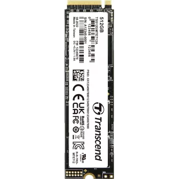 Transcend MTE712A - SSD - šifrēts - 512 GB - iekšējais - M.2 2280 (divpusējs) - PCIe 4.0 x4 (NVMe) - 256 bitu AES - paššifrējošs disks (SED), TCG Opal šifrēšana 2.0 (TS512