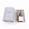 Pie sienas montējama ekranēta tīkla kontaktligzda GEMBIRD 1×RJ45 6.A kategorijas FTP