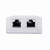 Pie sienas stiprināms ekranēts tīkla kontaktligzda GEMBIRD Gniazdo natynkowe 2×RJ45 Cat6A FTP
