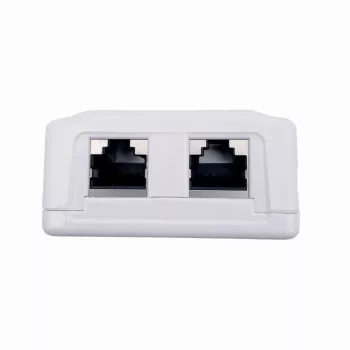 Pie sienas stiprināms ekranēts tīkla kontaktligzda GEMBIRD Gniazdo natynkowe 2×RJ45 Cat6A FTP