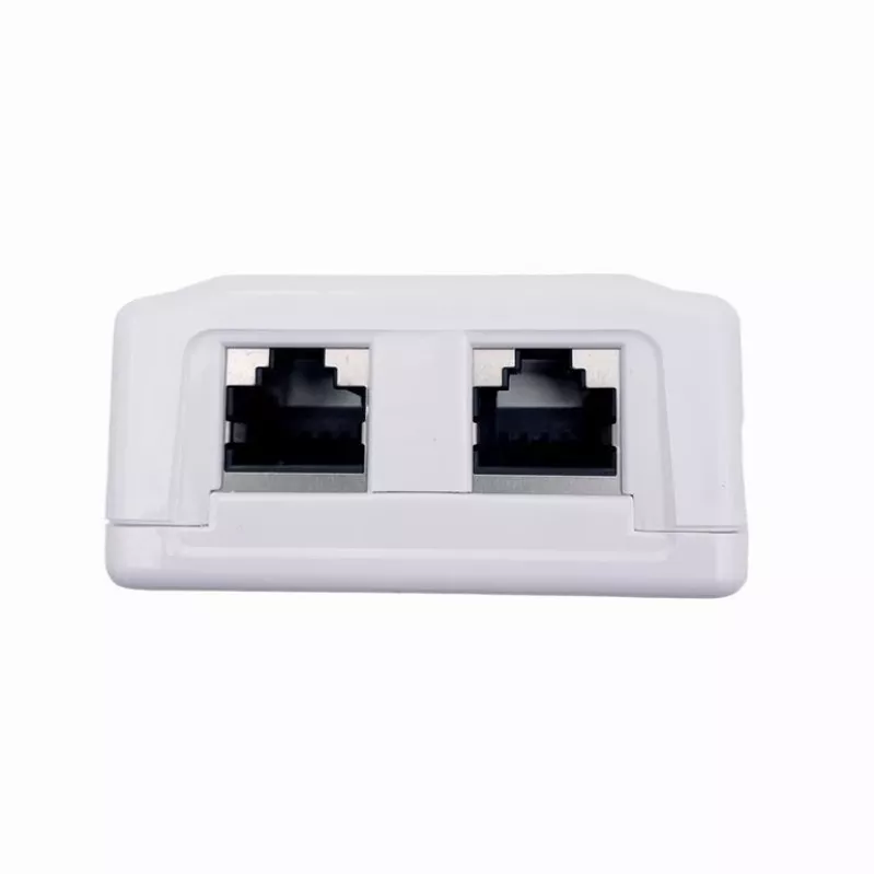 Pie sienas stiprināms ekranēts tīkla kontaktligzda GEMBIRD Gniazdo natynkowe 2×RJ45 Cat6A FTP