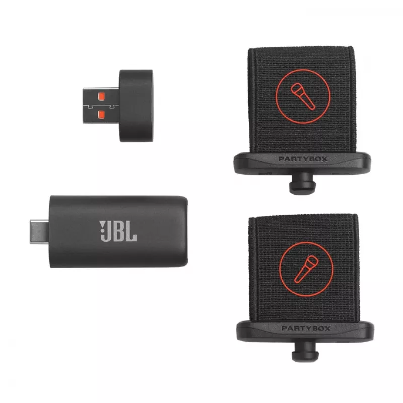 JBL EasySing Mics melns mikrofonu komplekts