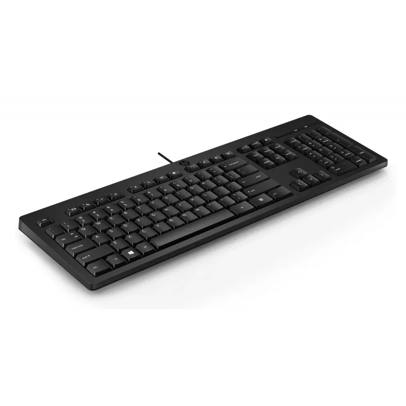 HP 125 vadu tastatūra, pilna izmēra USB membrānas tipa, melna