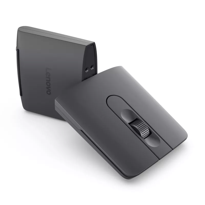 Bezvadu abrocīga Bluetooth pele Lenovo 4Y51T62792 — IR LED, 4000 DPI, 7 pogas, ritenis, pelēka
