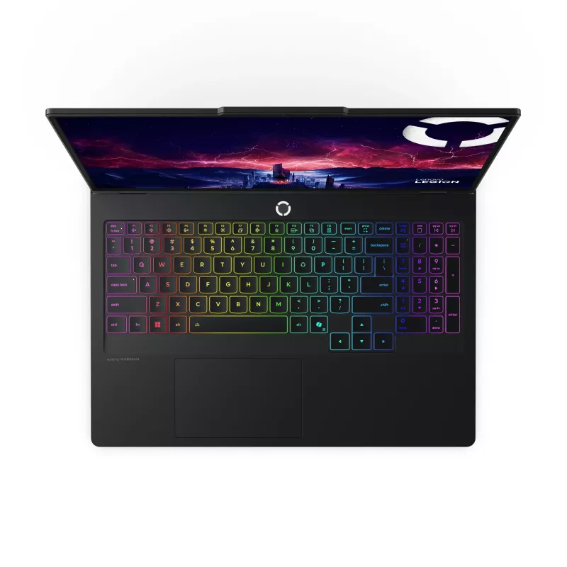Lenovo Legion Pro 5 16AFR10 AMD Ryzen™ 9 9955HX klēpjdators 40,6 cm (16 collas) WQXGA 32 GB DDR5-SDRAM 1 TB SSD NVIDIA GeForce RTX 5070 Wi-Fi 7 (802.11be) Windows 11 Home vācu valodā melns