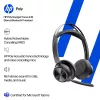 HP Poly Voyager Focus 2-M USB-C-C austiņas USB-C/A adapteris Poly+ 3 gadi