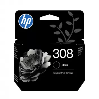 HP 308 2-Pack Melns/Tri-color Oriģināls tintes kasetne Combo, Standard Yield, Melns, ciāna, fuksīna, dzeltena, Dye-based ink, pigmenta tinte, 2 gab., 160 lapas