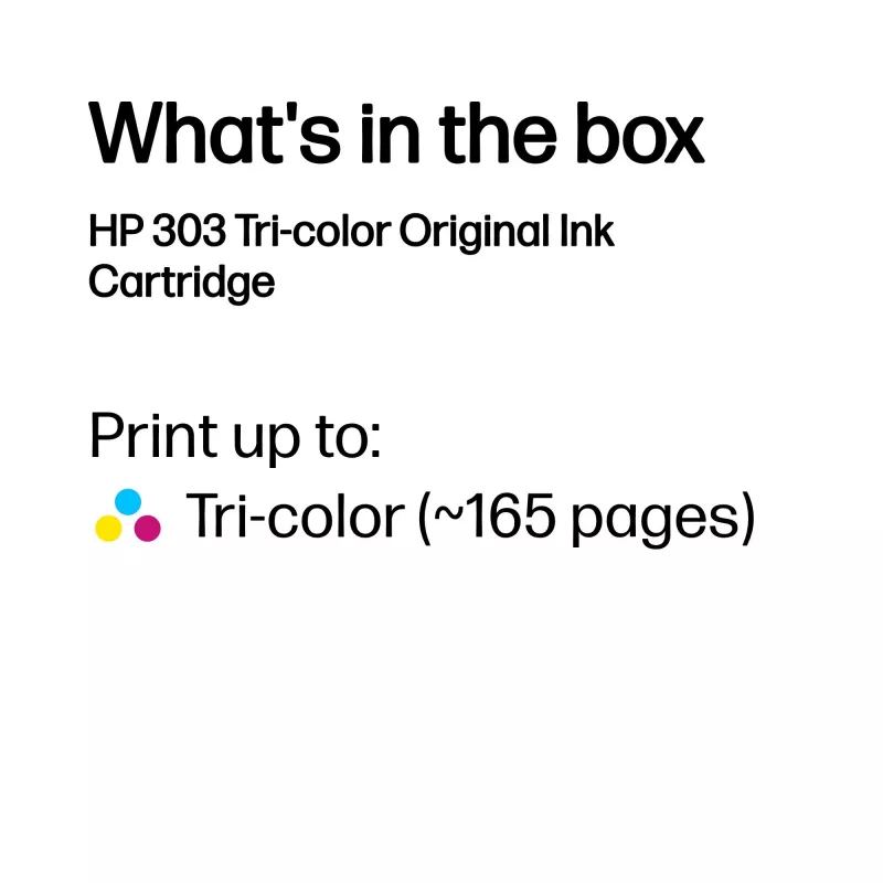HP 303 trīskrāsu oriģinālā tintes kasetne