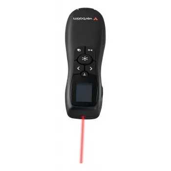 Verbatim Keynote bezvadu prezentētājs ar LCD displeju, RF, USB, 30 m, melns