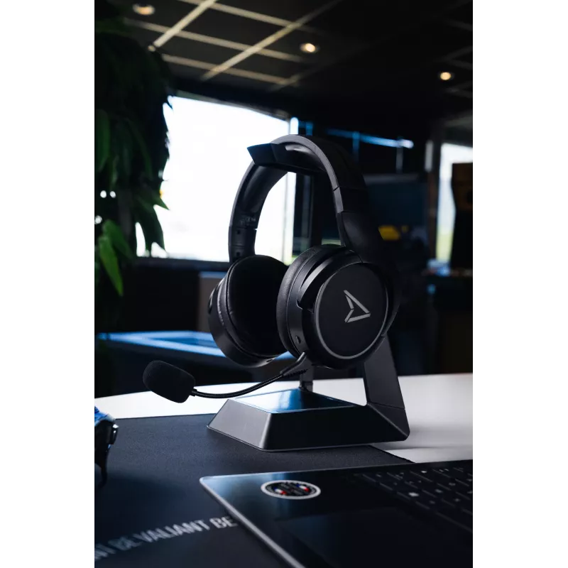 Lexip Voyager austiņas ar vadu un bezvadu režīmu, galvas lente, spēlēm, Bluetooth, melnas