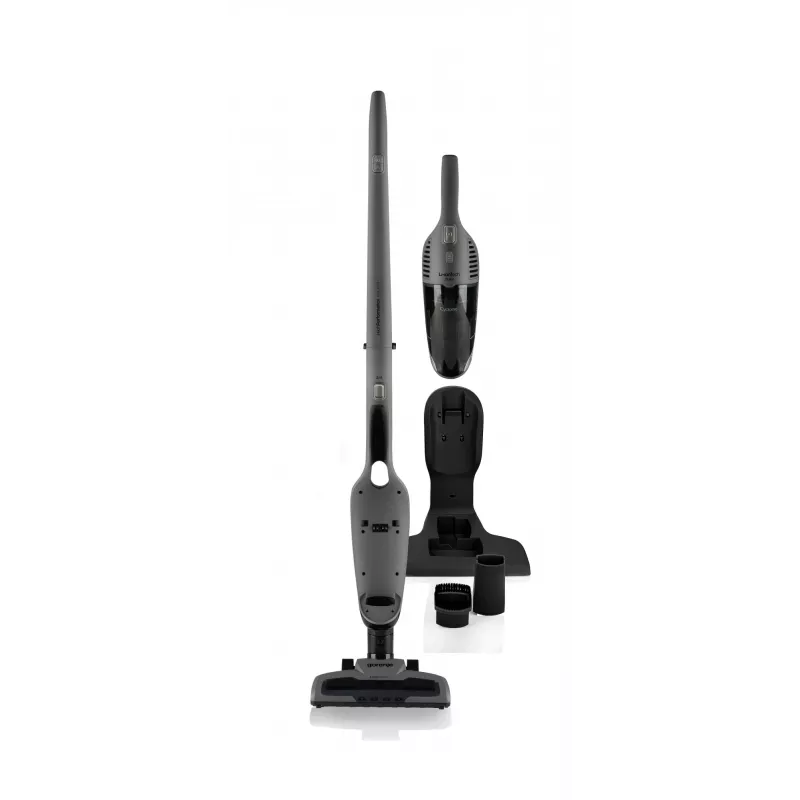 Gorenje SVC216FGD 2-in-1 nūjas putekļsūcējs Baterija Sausā tīrīšana HEPA Melns