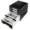 Leitz Desk Cube 5-drawer, 5 drawer(s), Plastic, Melns, 1 gab., 270 mm, 287 mm