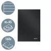 Leitz piezīmju grāmatiņa cietos vākos Solid, A5, līnijās, 90 grami, 80 loksnes, vienkrāsaina, melna, A5, 80 loksnes, spīdīga, 80 g/m²