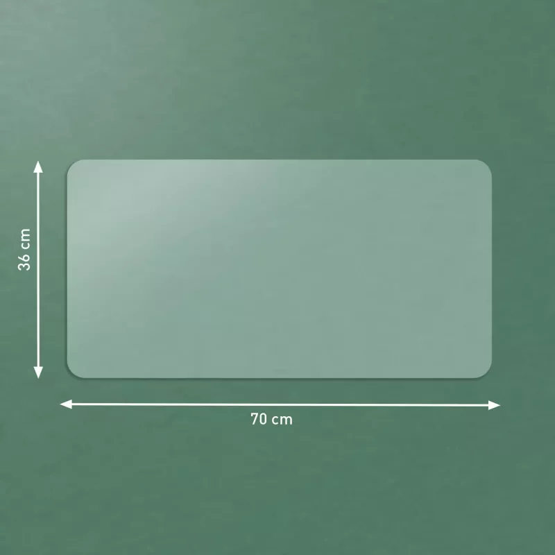 Leitz lielais caurspīdīgais galda paklājs, caurspīdīgs, polivinilhlorīds (PVC), 360 mm, 700 mm, 1 mm, 300 g