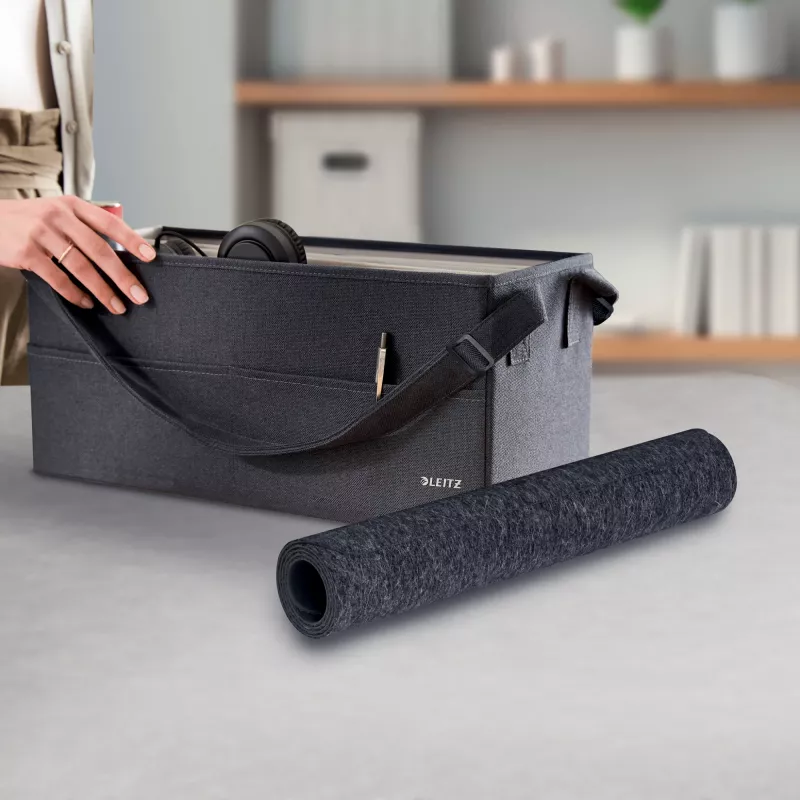 Leitz lielais filca galda paklājiņš, tumši pelēks, filcs, 360 mm, 700 mm, 3 mm, 400 g
