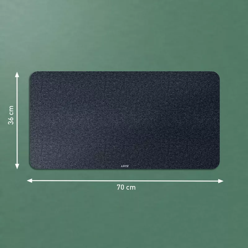 Leitz lielais filca galda paklājiņš, tumši pelēks, filcs, 360 mm, 700 mm, 3 mm, 400 g