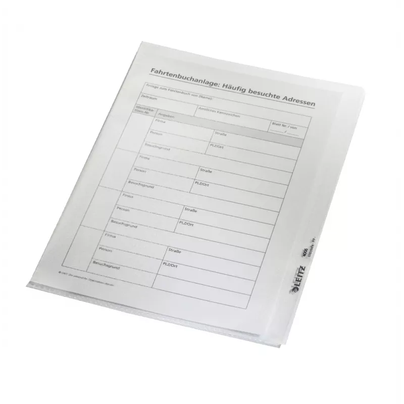 Leitz 41050000 mape PVC caurspīdīga A5