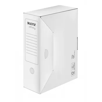 Leitz arhīva kaste Infinity FSC® 100 mm, balta, A4, 160 g, 100 x 330 x 255 mm