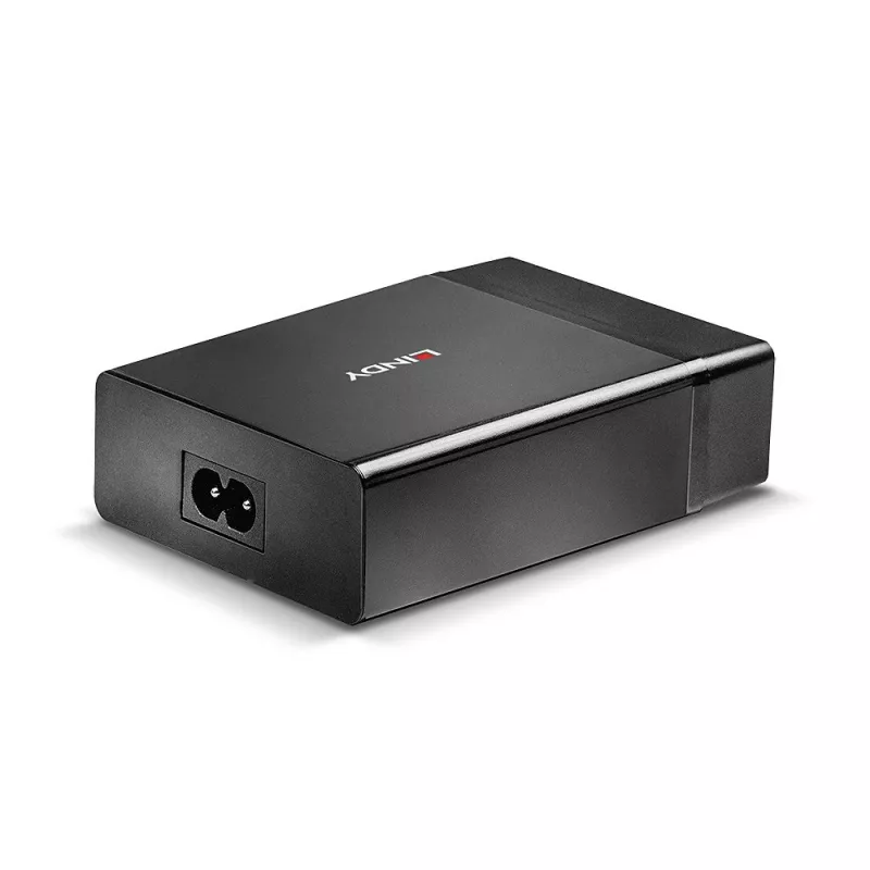 Lindy 4 portu USB Type-C un A viedais lādētājs ar Power Delivery, 72 W