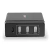 Lindy 4 portu USB Type-C un A viedais lādētājs ar Power Delivery, 72 W