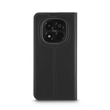 Folio telefona maciņš HAMA Daily Protect Xiaomi Redmi Note 15 Pro 4G, 17,2 cm (6,77 collas), melns, 2 karšu kabatiņas, galda statīvs