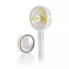 Unold Breezy 86610 rokas ventilators, balts/dzeltens