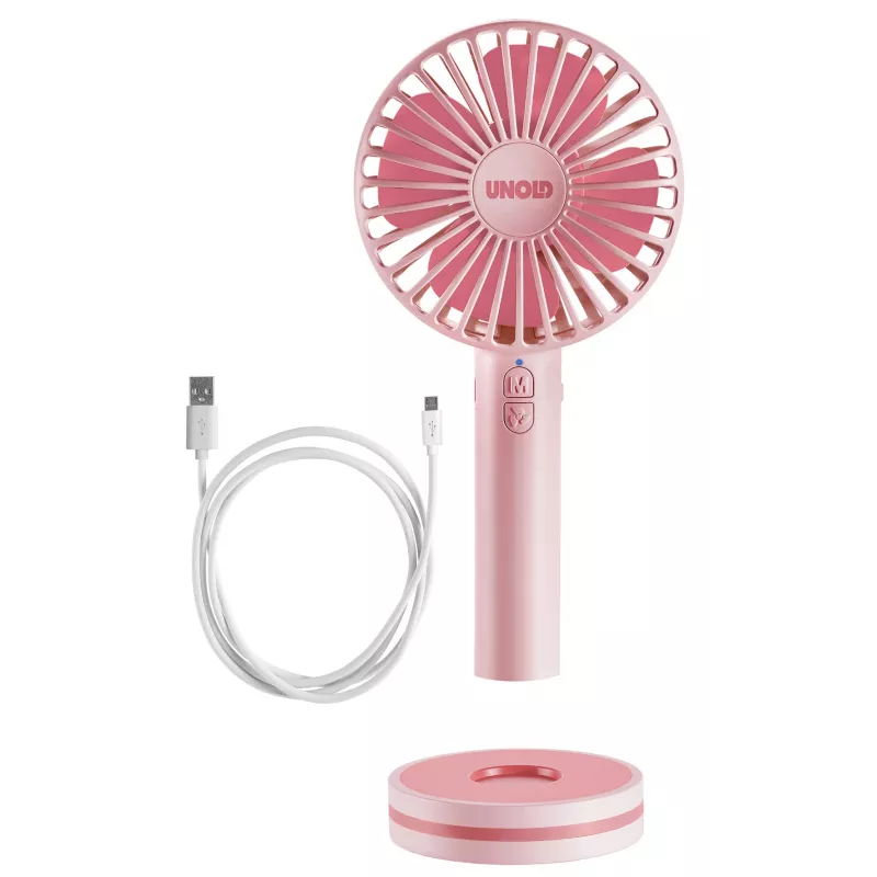 Unold Breezy 86614 rokas ventilators, rozā