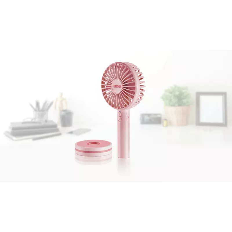 Unold Breezy 86614 rokas ventilators, rozā