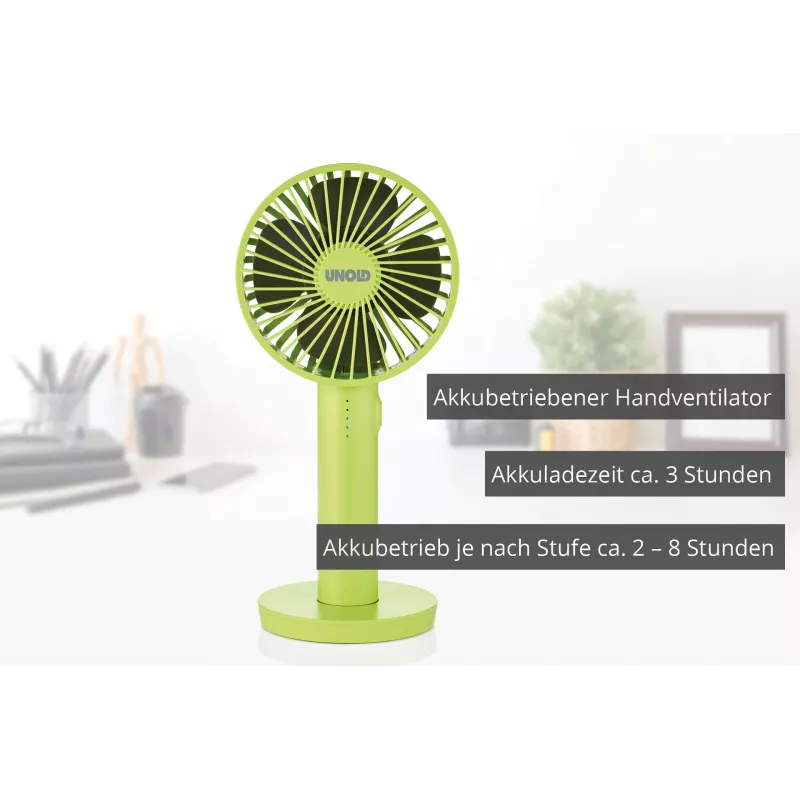 Unold Breezy II zaļš 10 cm rokas ventilators