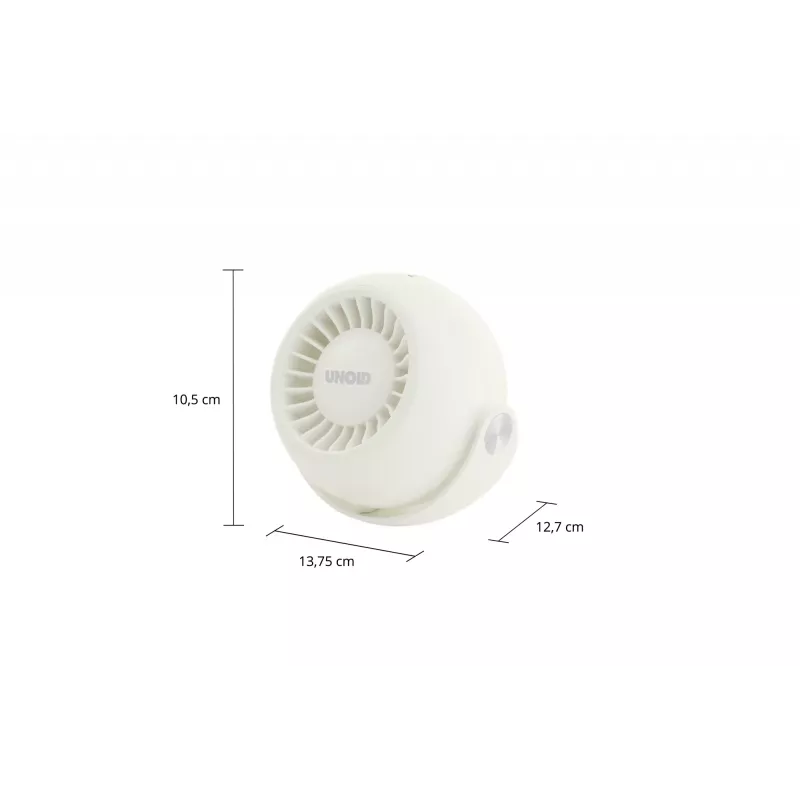 Unold Breezy Bowl 86670 kompakts personīgais ventilators, krēmkrāsā