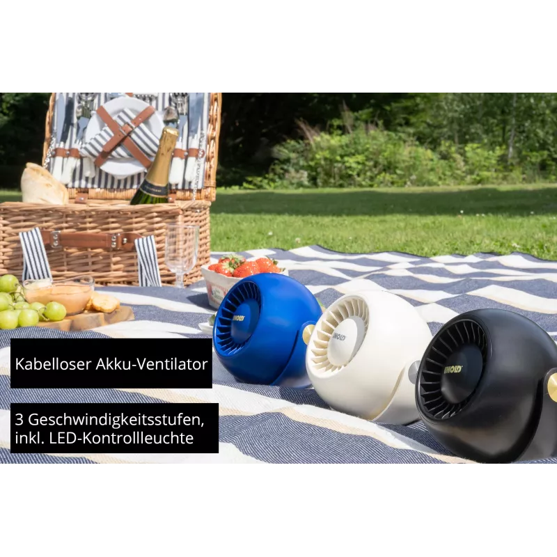 Unold Breezy Bowl 86670 kompakts personīgais ventilators, krēmkrāsā