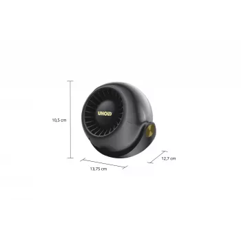 Unold Breezy Bowl 86675 kompakts personīgais ventilators, melns