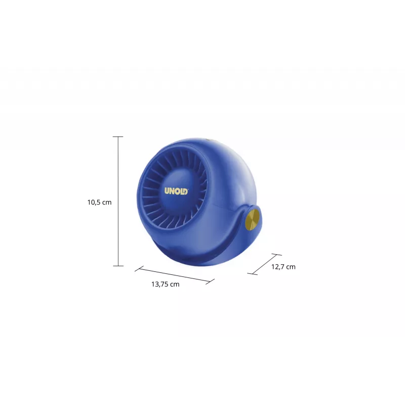 Unold Breezy Bowl 86679 kompakts personīgais ventilators, melns/zils