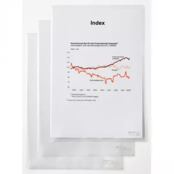 Rexel dokumentu mape - standarta, A4, PVC, caurspīdīga, 229 mm, 318 mm, 20 mm