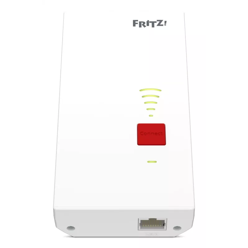 Tīkla retranslators FRITZ Repeater 2700 Wi‑Fi 7 divjoslu 125 Mbit/s, 2.5 Gigabit Ethernet, balts