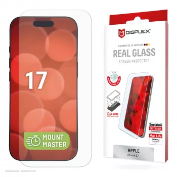 Aizsargstikls Displex (10H) Apple iPhone 17, izturīgs pret skrāpējumiem